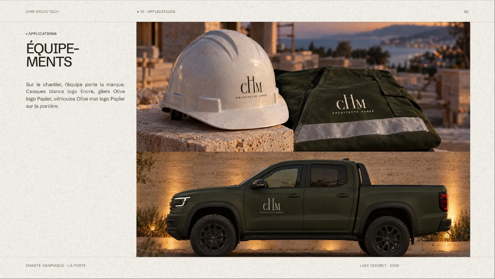 CHM Archi-tech · المعدات