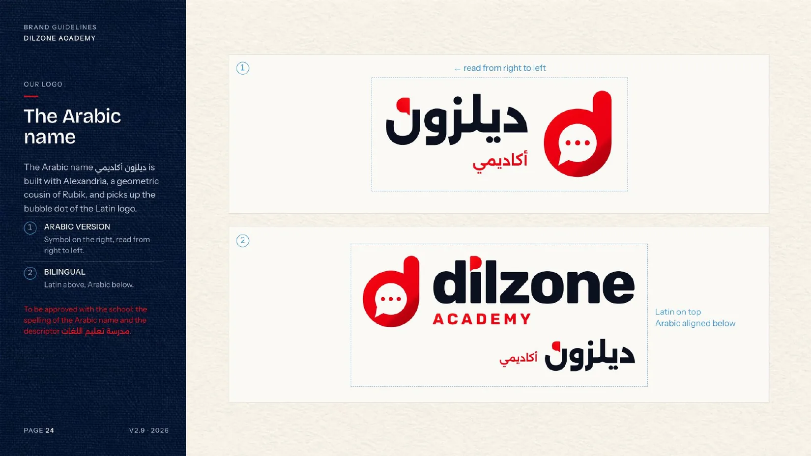 Dilzone Academy · الاسم بالعربية