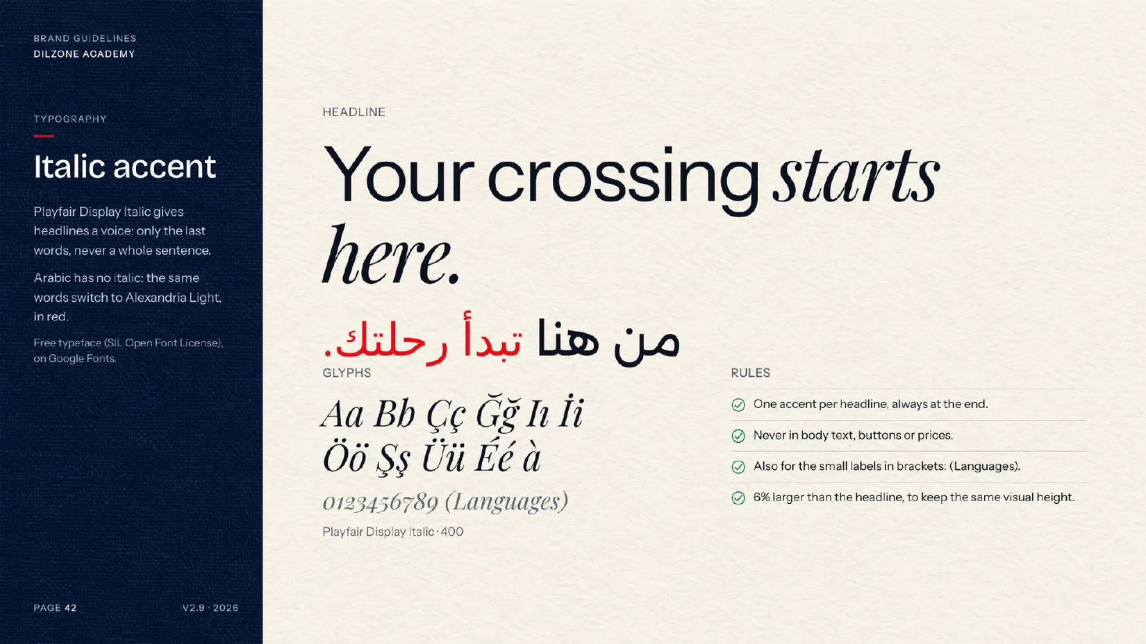 Dilzone Academy · لمسة الخط المائل